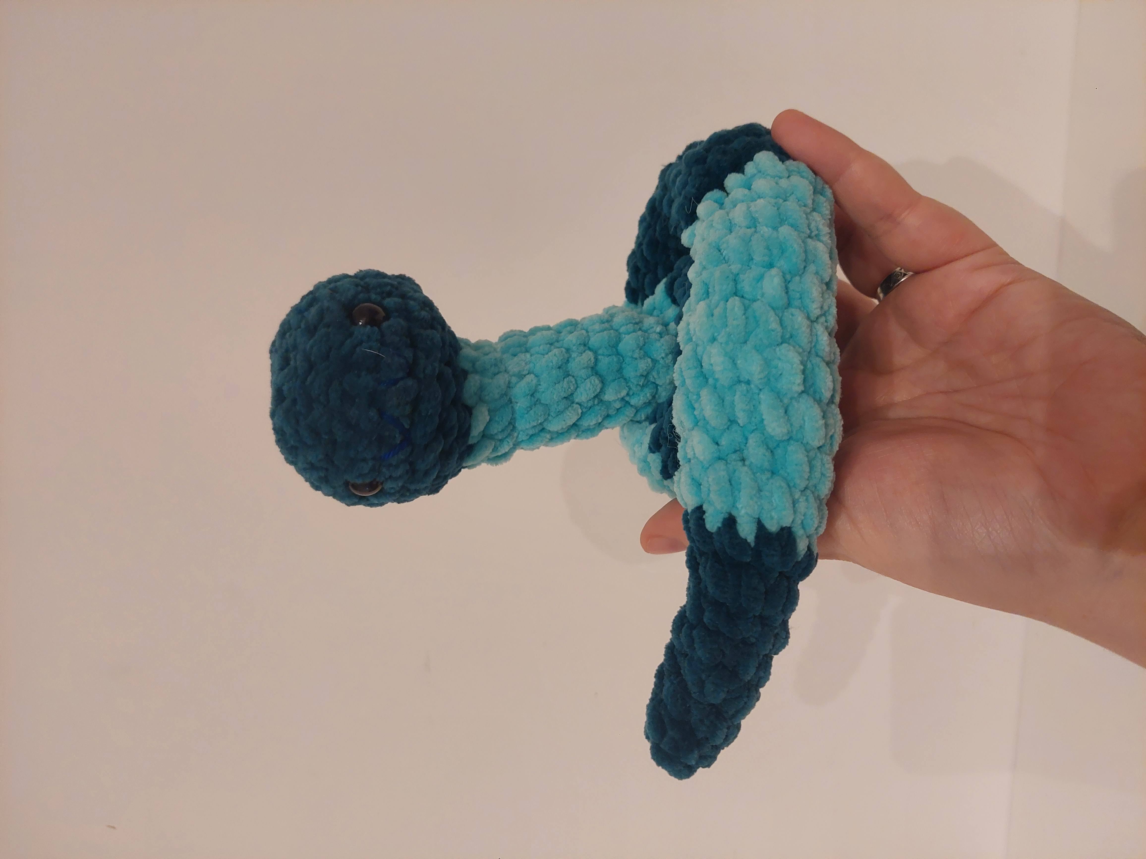 Serpent enroulé en crochet
