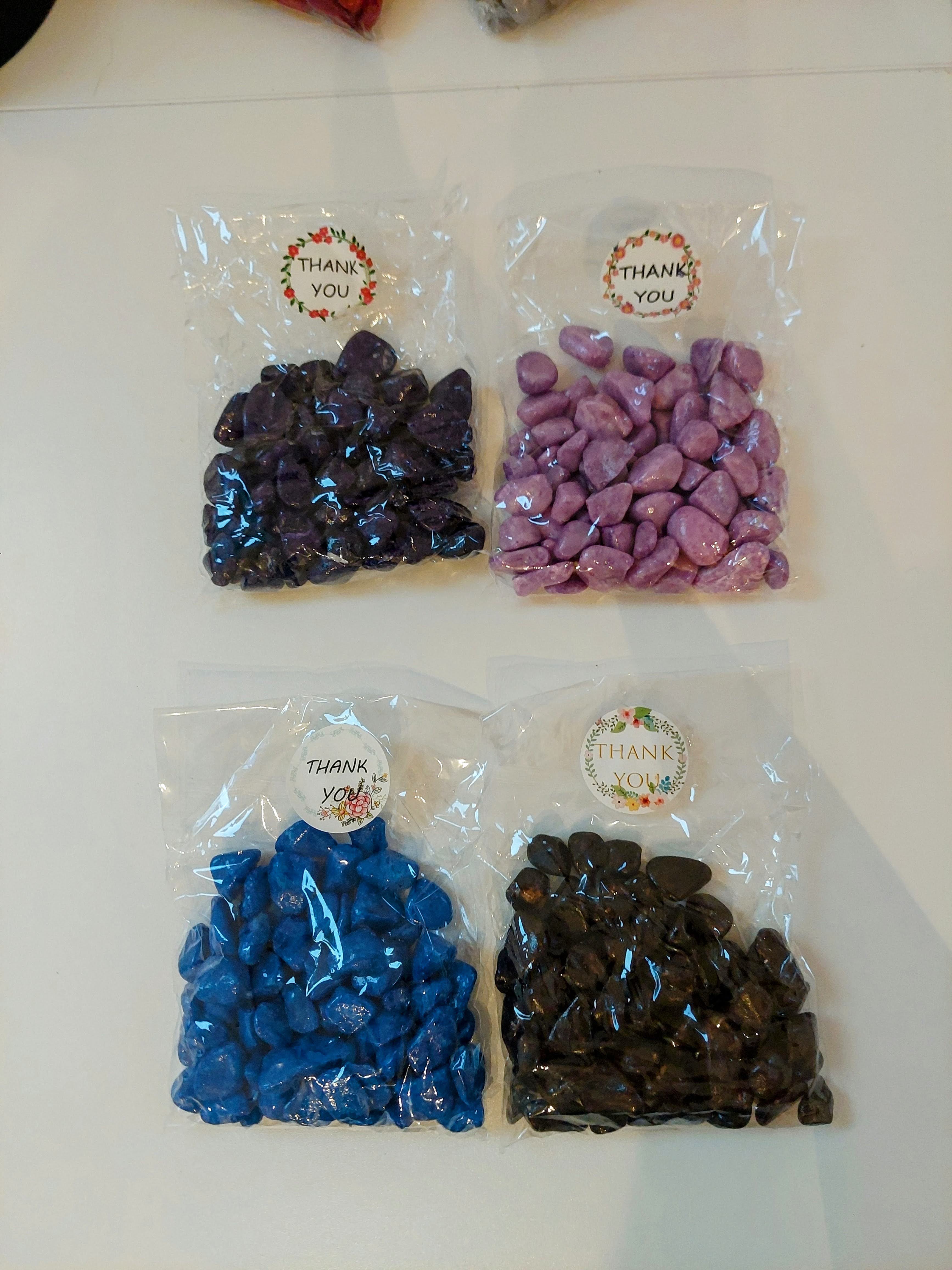 Aquarium décoratif + galets