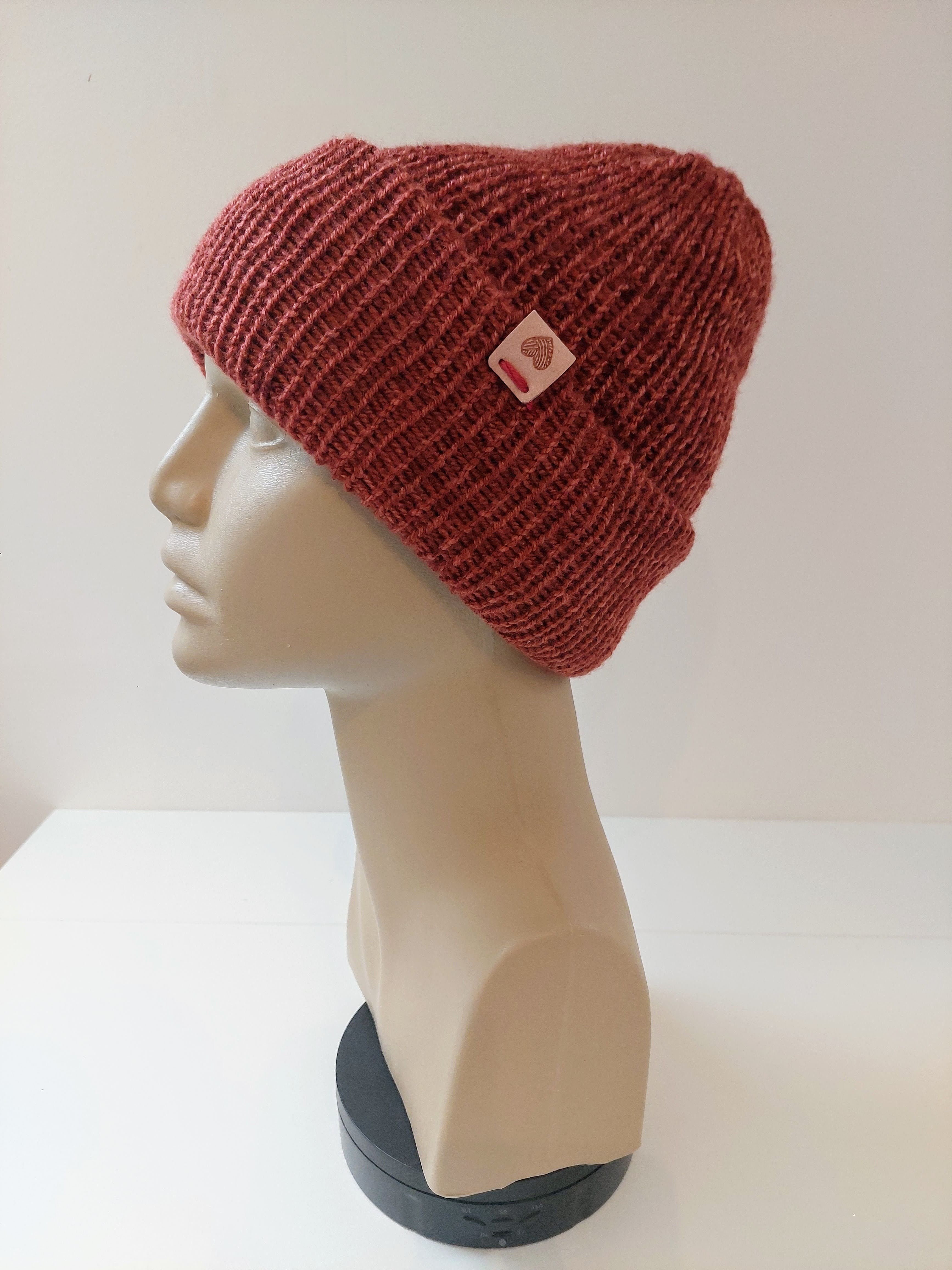 Bonnet en laine - Feu