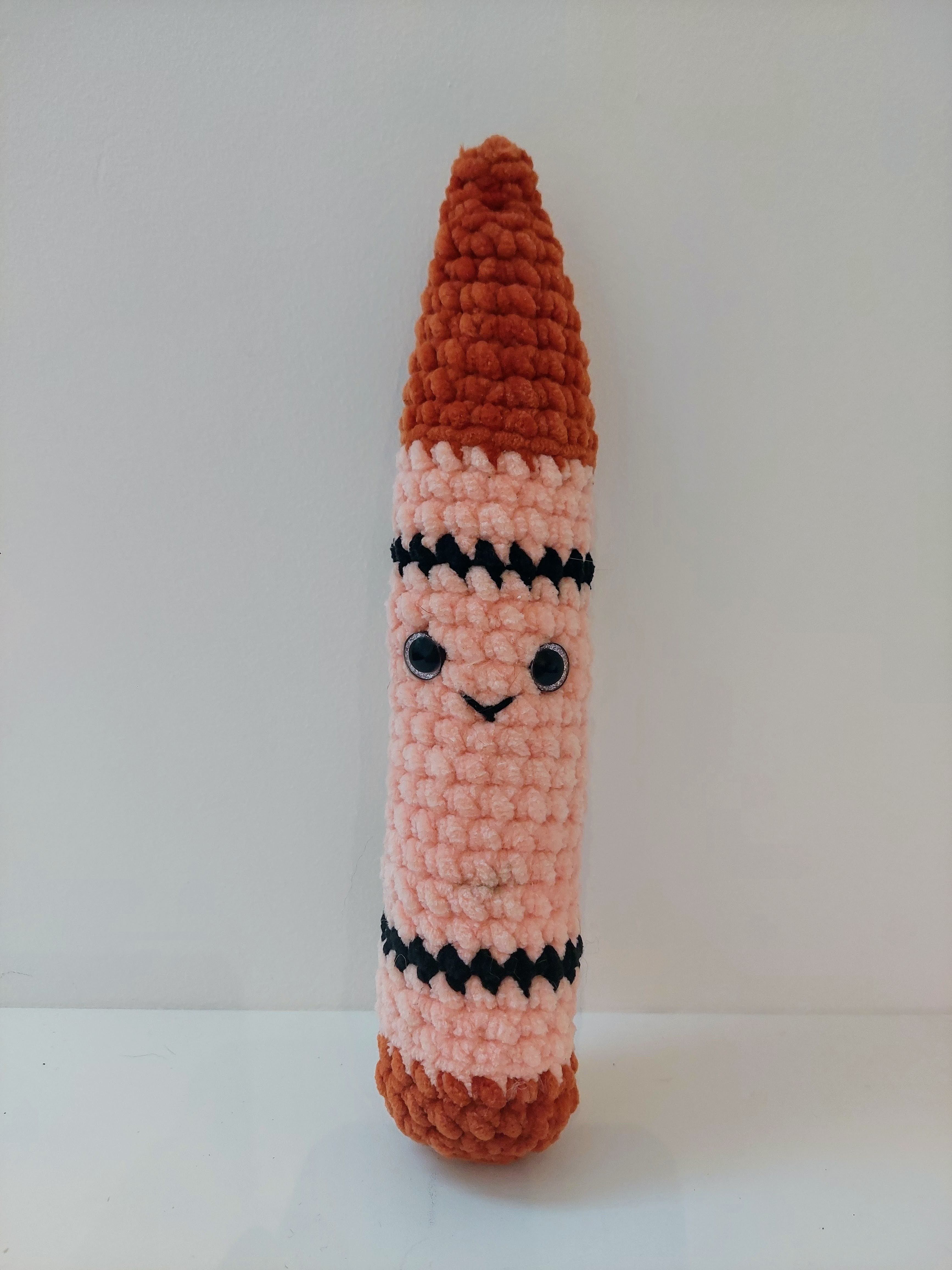 Crayons de couleurs en crochet