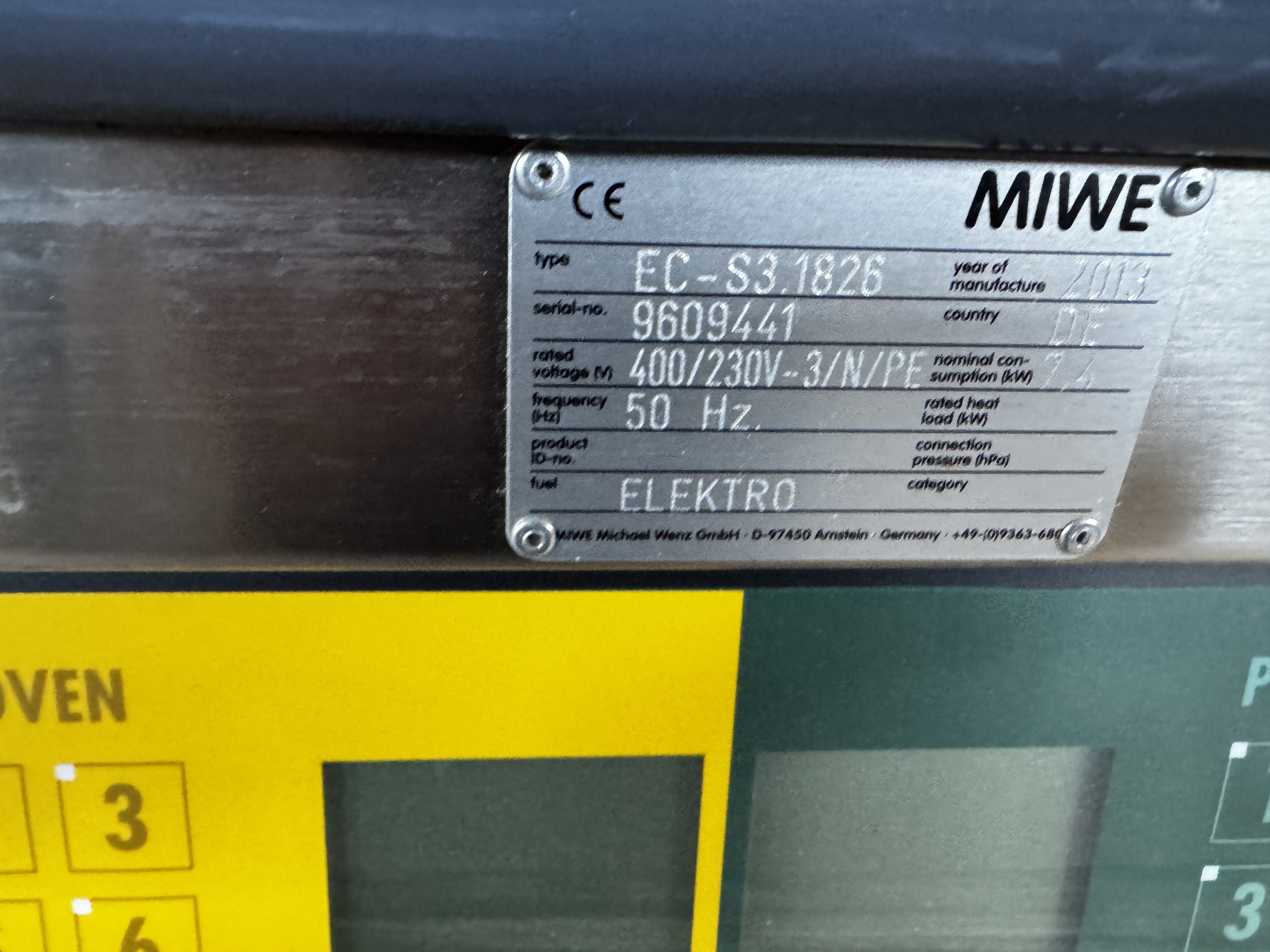 Cuptor electric profesional pentru patiserie MIWE cu dospitor
