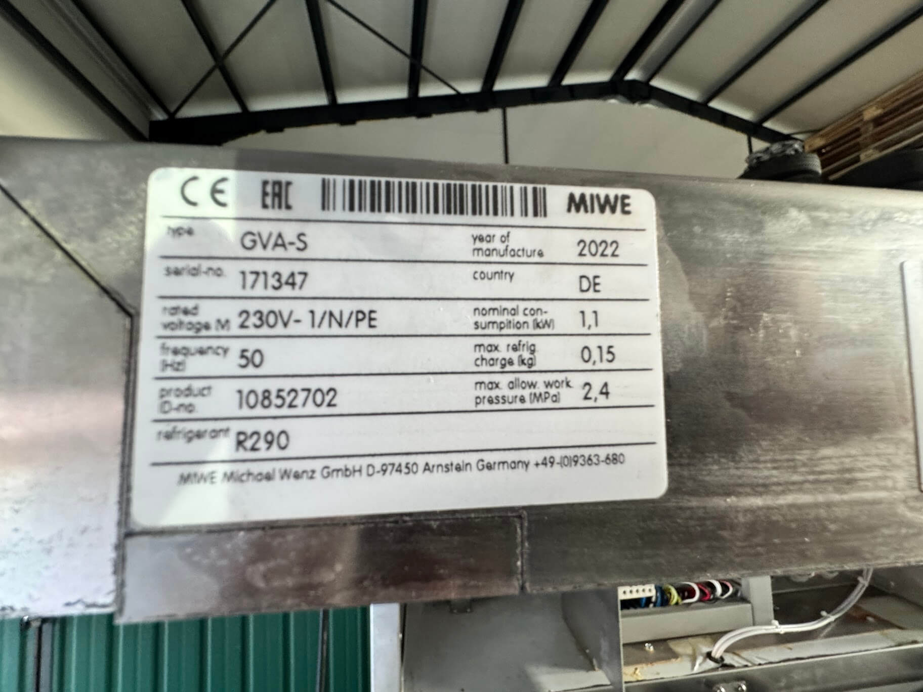 Dospitor automat MIWE GVAS 2022