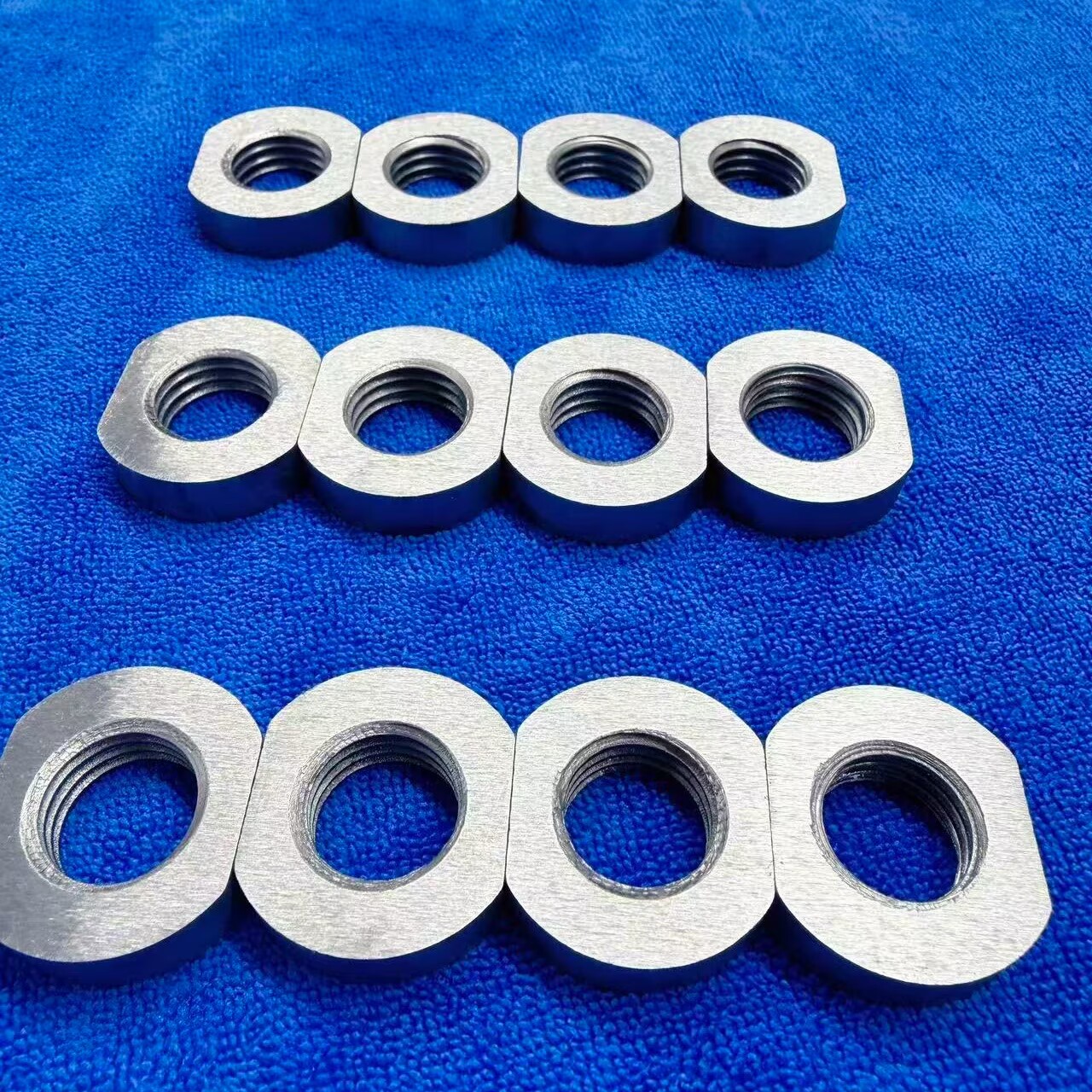 Mo1 & MoLa Molybdenum Nuts | DIN/GB Standard | High Temp High Vacuum Fasteners for Vacuum Furnace Heat Field & Single Crystal Furnace Crucible Parts | Compatible with Molybdenum Screws | ZSWMO 20-Yr Mfg