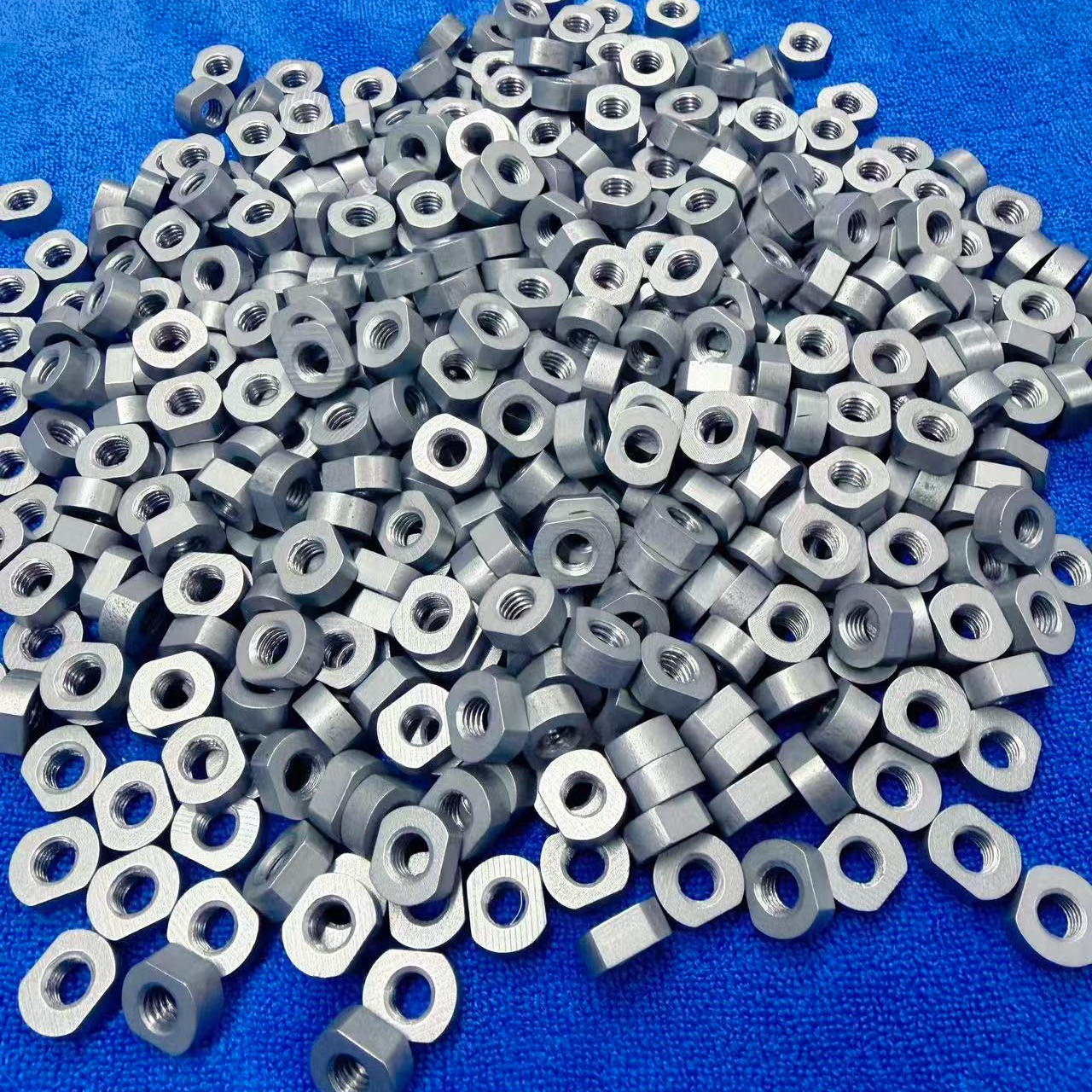 Mo1 & MoLa Molybdenum Nuts | DIN/GB Standard | High Temp High Vacuum Fasteners for Vacuum Furnace Heat Field & Single Crystal Furnace Crucible Parts | Compatible with Molybdenum Screws | ZSWMO 20-Yr Mfg