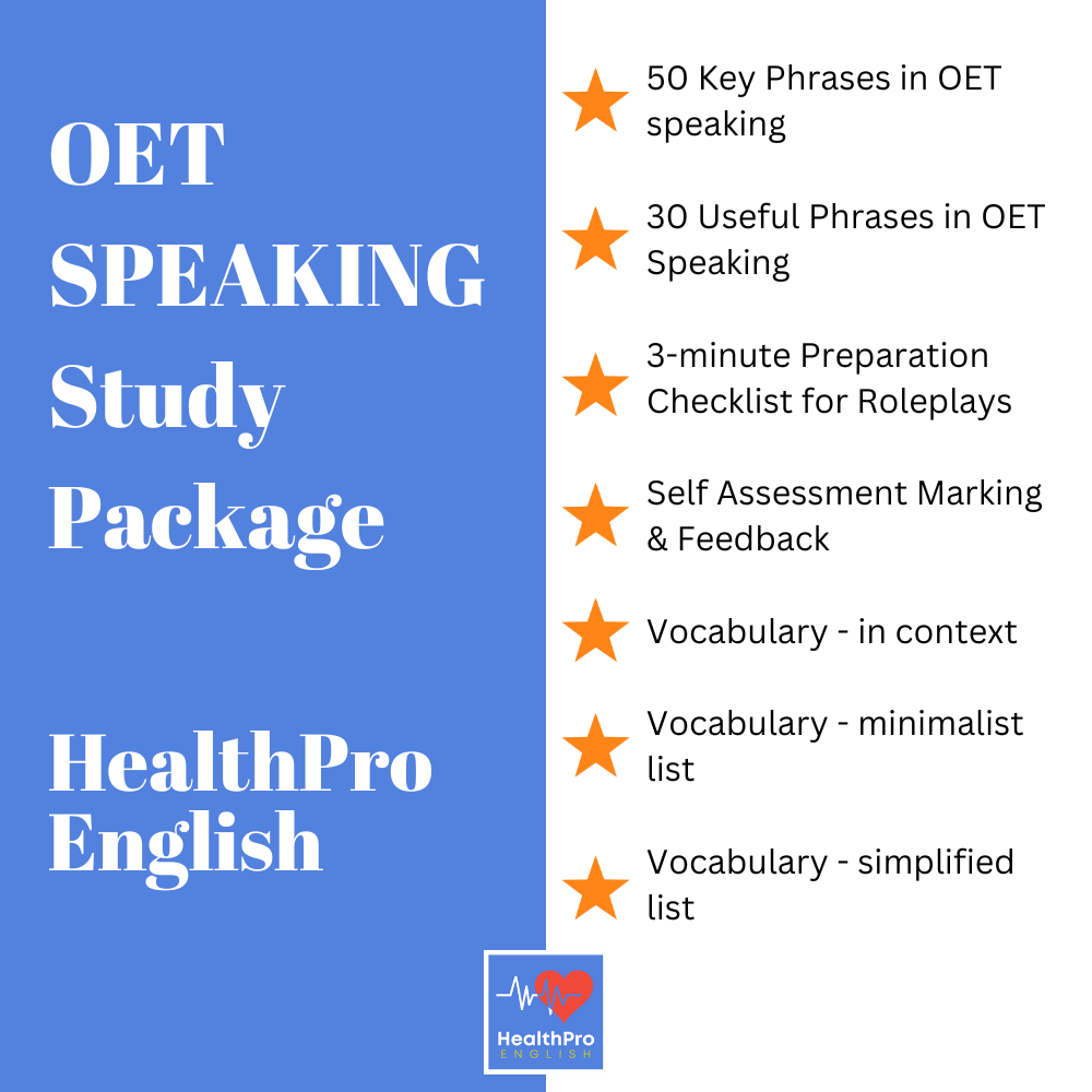 OET Speaking Study Package