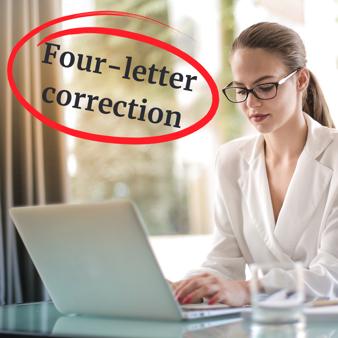 Correct 4 OET Letters