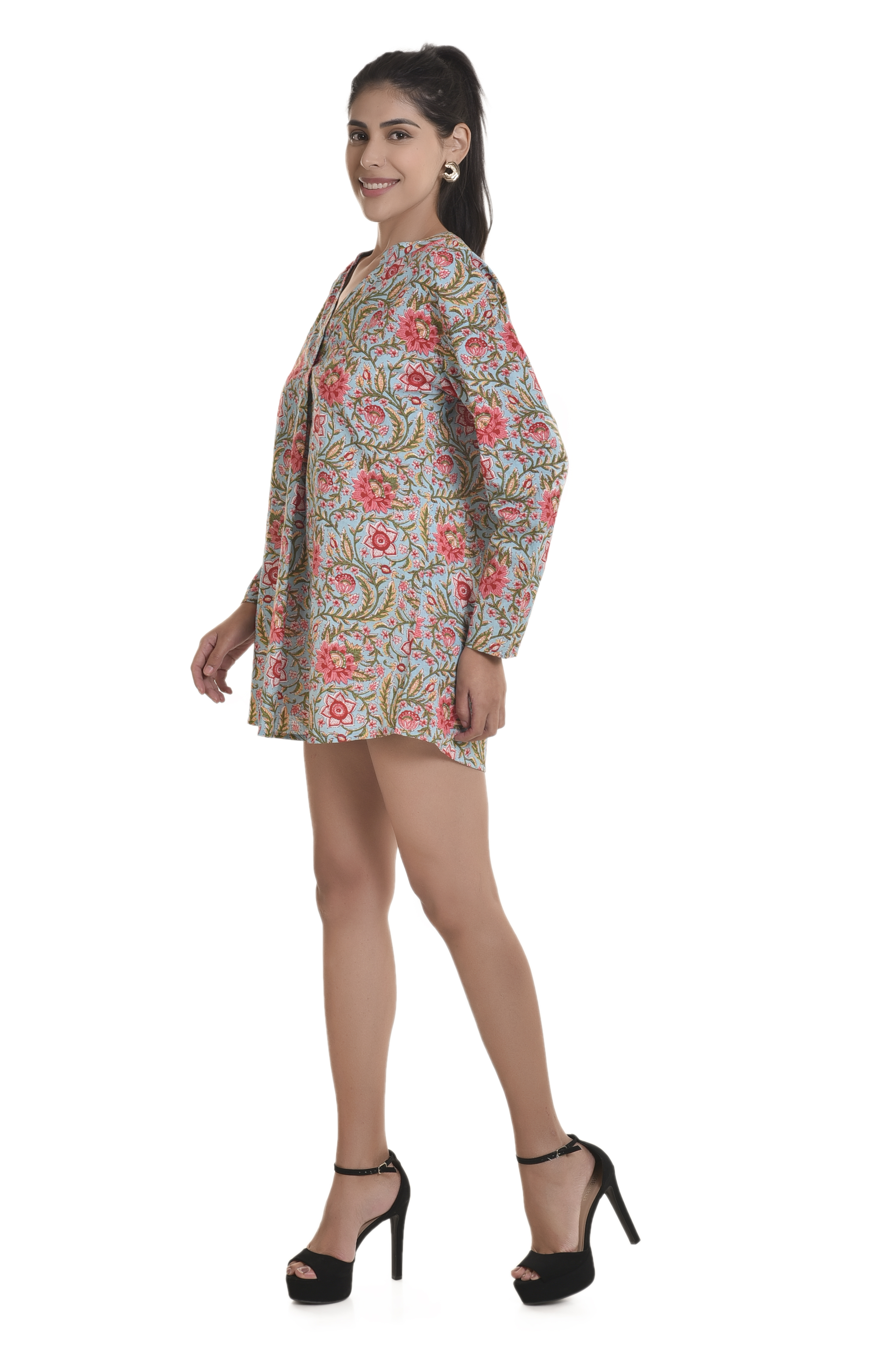 Long Sleeve Sanganeri Shirt (DST-DR0013)