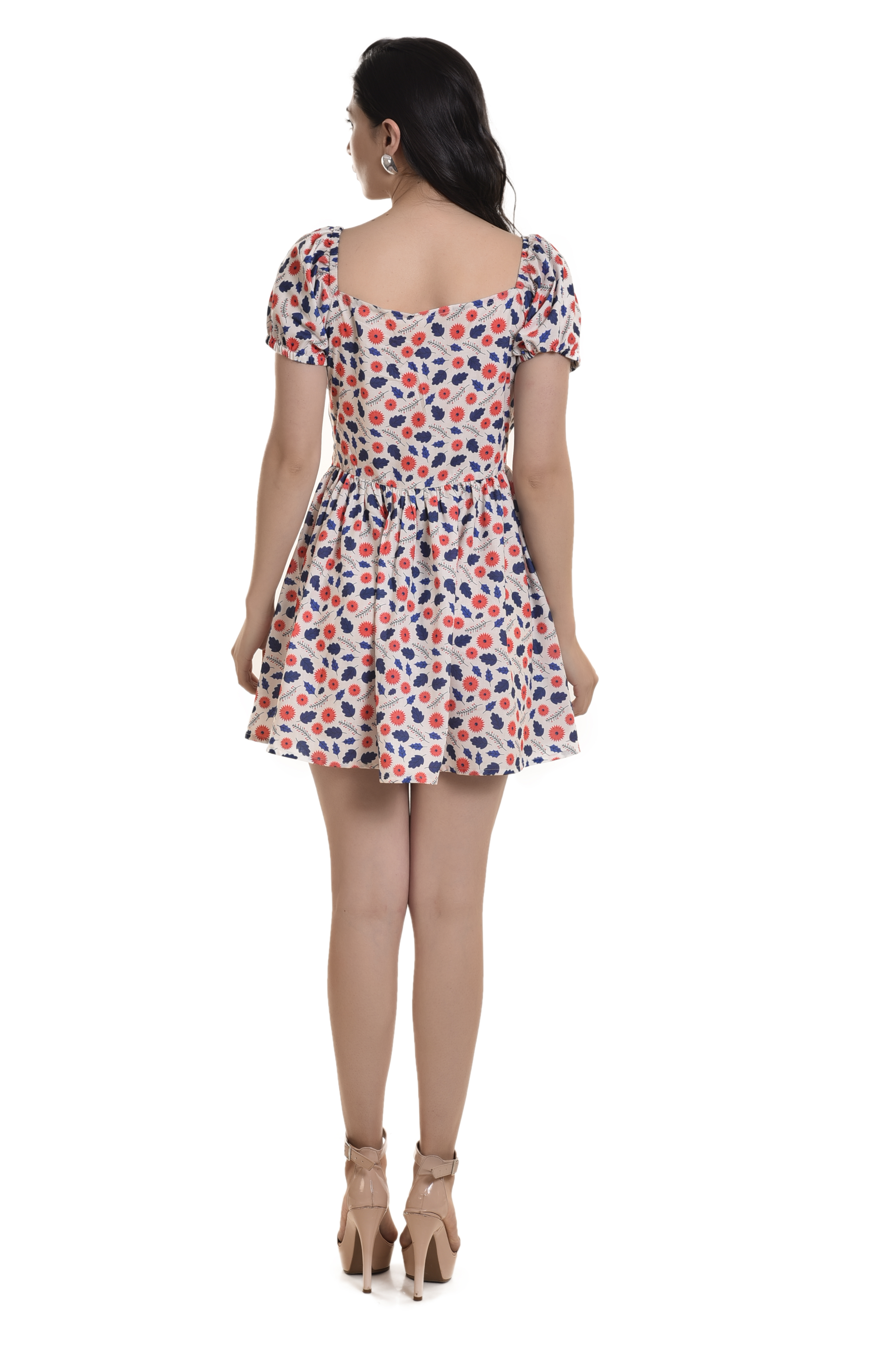 Short Dress With Puff SLV (DST-DR012)