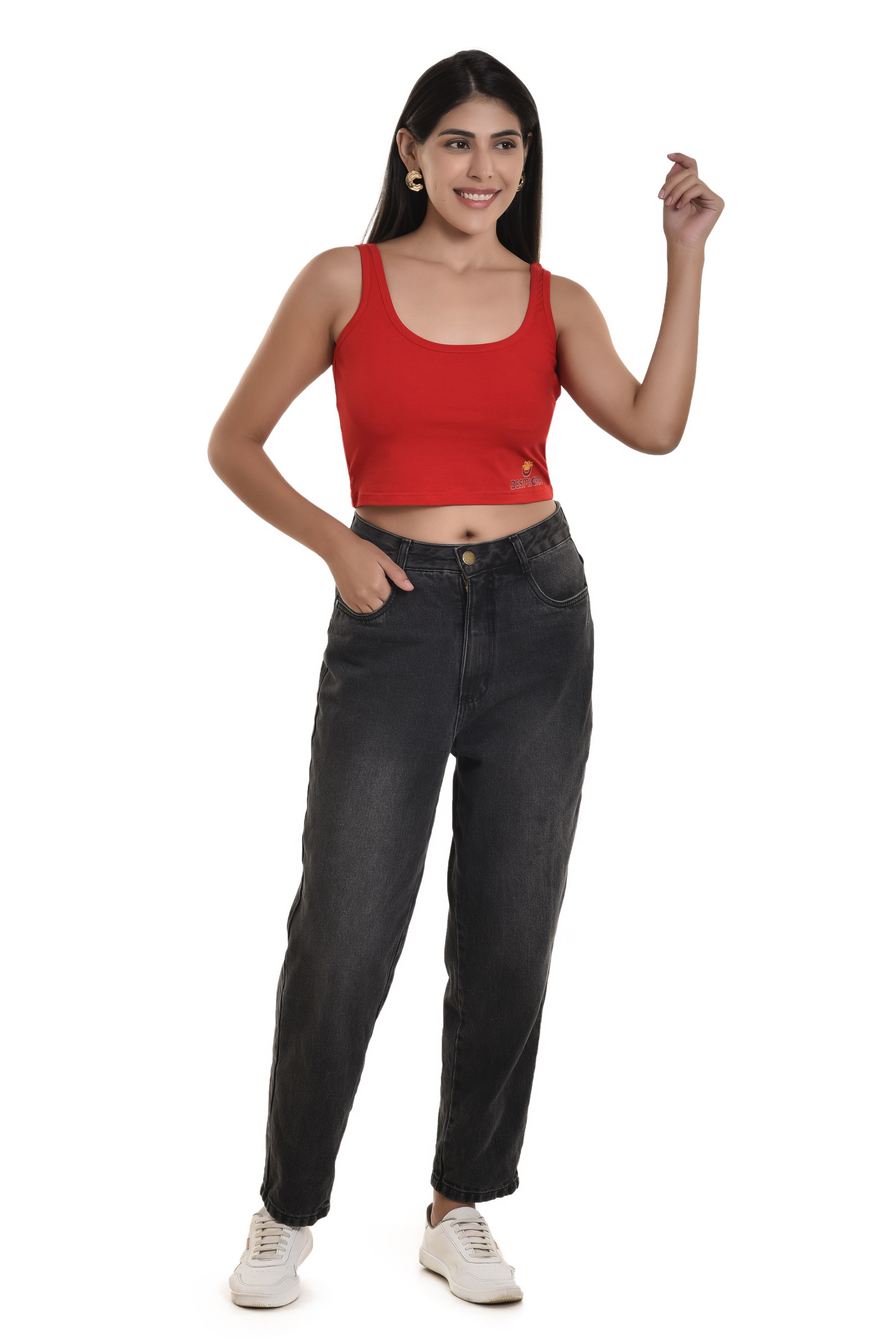 Sleeveless Tank Top  A/H  Neck Line Finished by Binding (DST-006 TANK TOP)