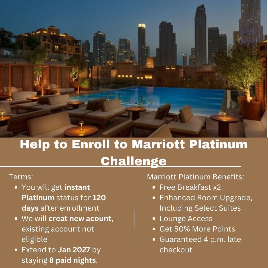 Marriott Bonvoy Platinum Challenge 120 days