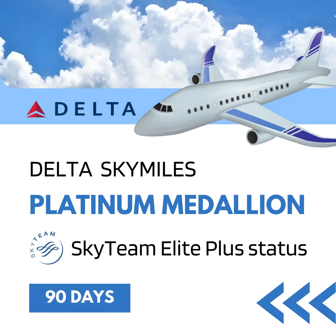 Delta Skymile Platinum Medallion (SkyTeam Elite Plus)