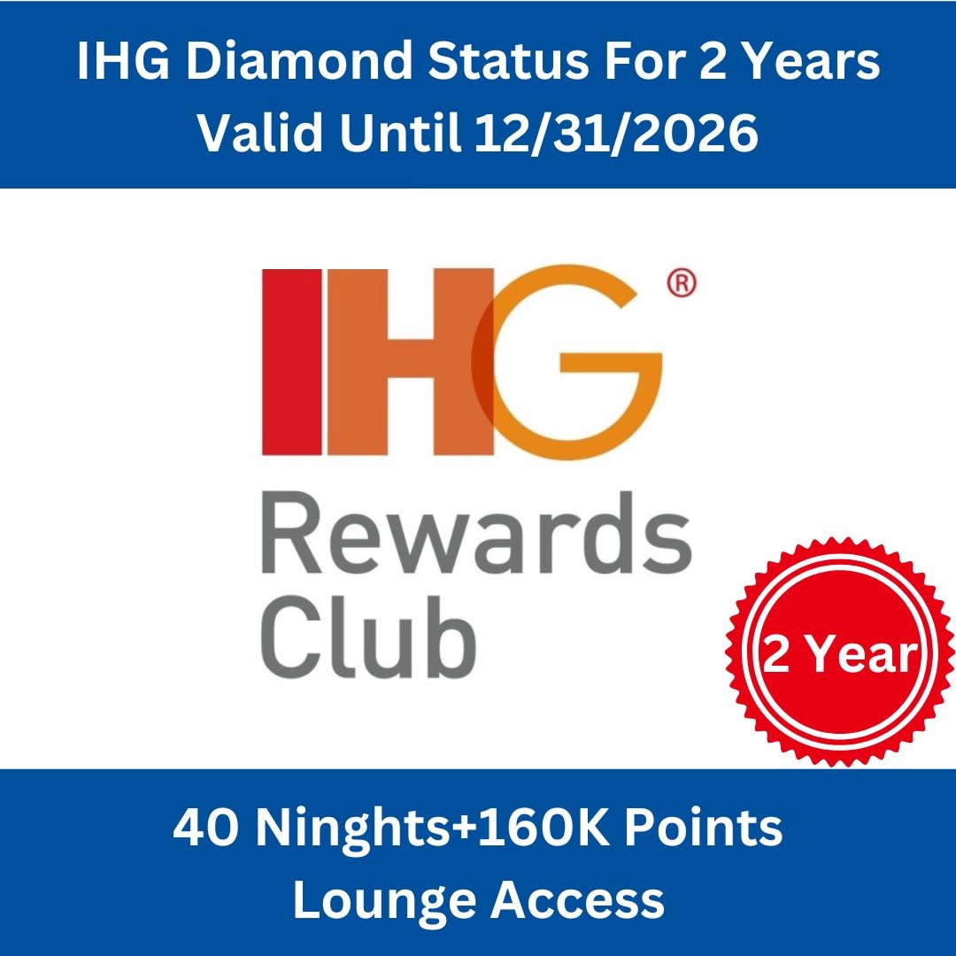 IHG Diamond Status Upgrade for 2 Years Through 12/31/2026