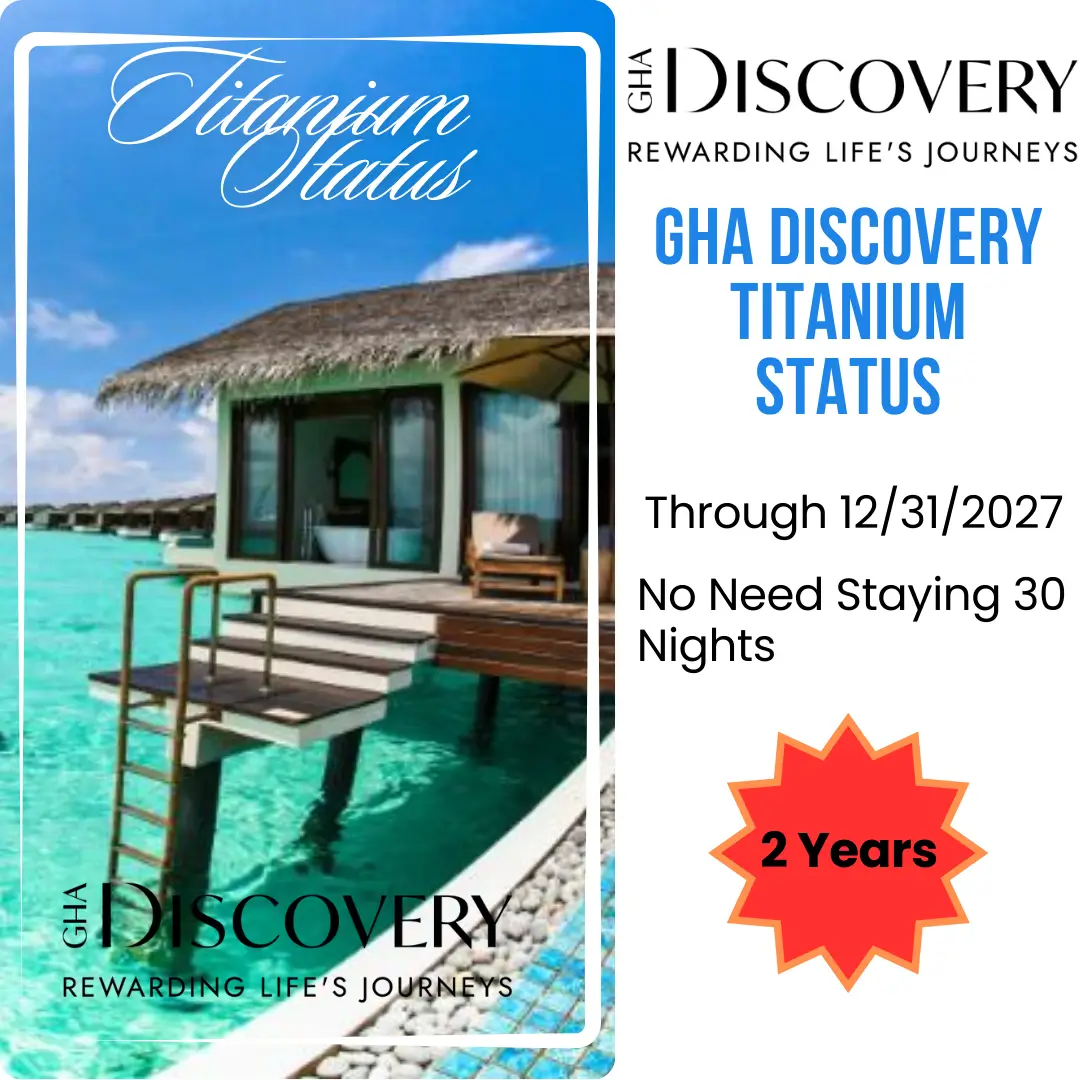 GHA Discovery Titanium Status Upgrade for 2 Years