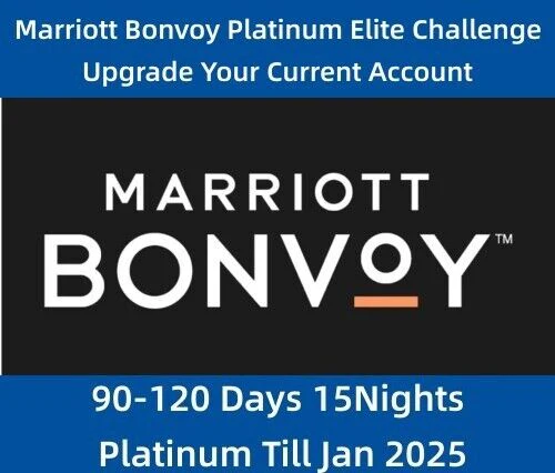 Marriott Bonvoy Platinum Elite Challenge 15 nights