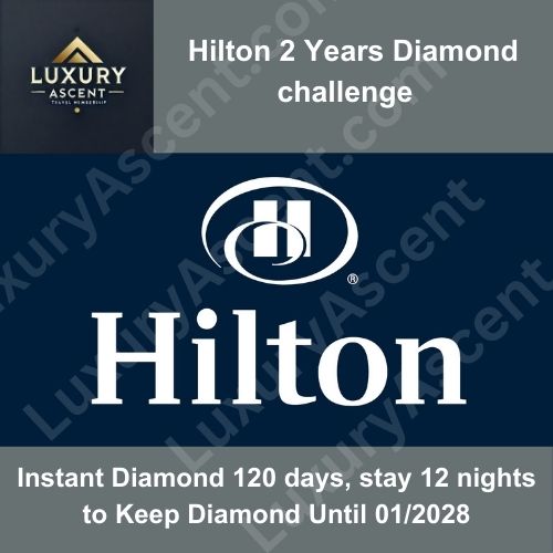Hilton Diamond Instant Upgrade existing account 