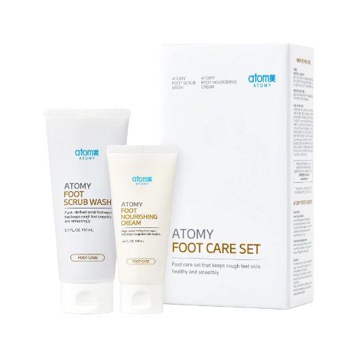 Atomy pėdų priežiūros rinkinys (Šveitiklis 150 ml, Kremas 100 ml)