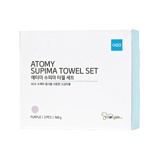 „Atomy" 3 dalių rankšluosčių rinkinys (40 x 86 cm)