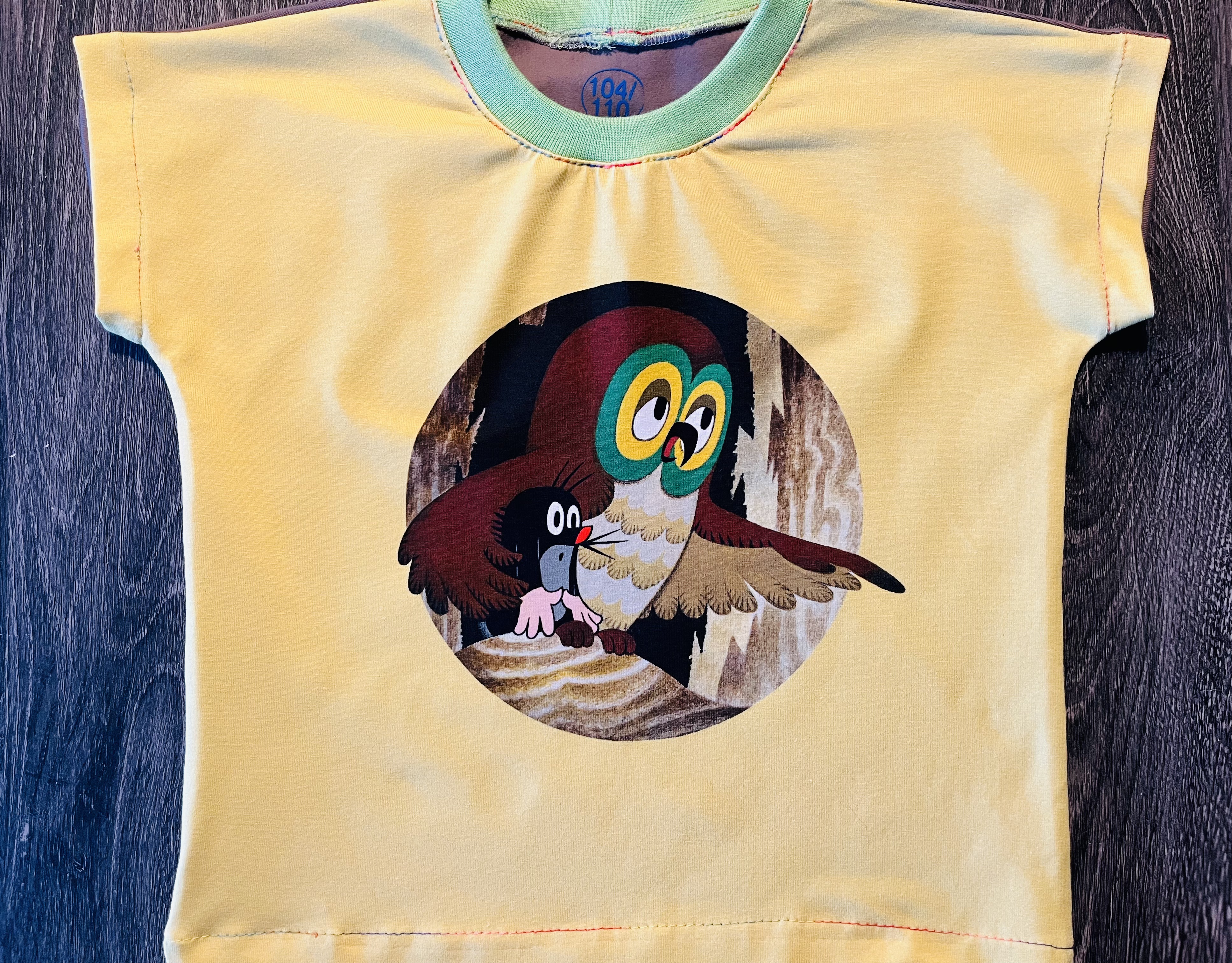 Kinder T-Shirt mit dem Maulwurf und der Eule aus der Sendung mit der Maus