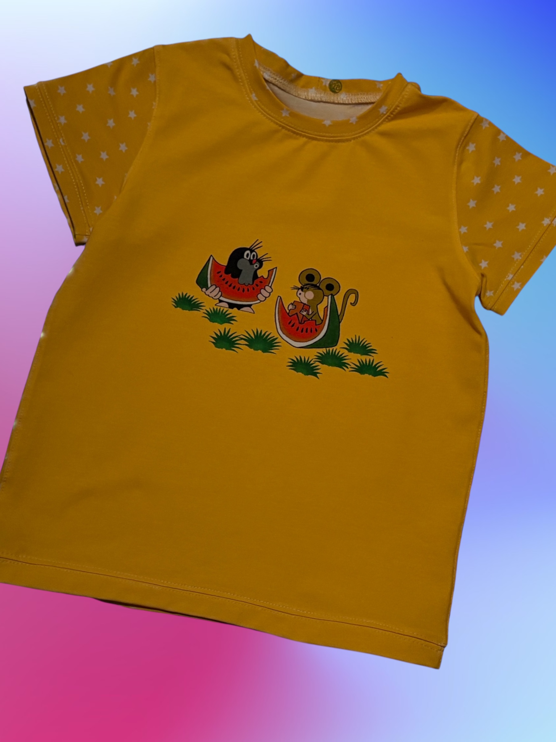 T-Shirt mit dem beliebten Maulwurf Pauli