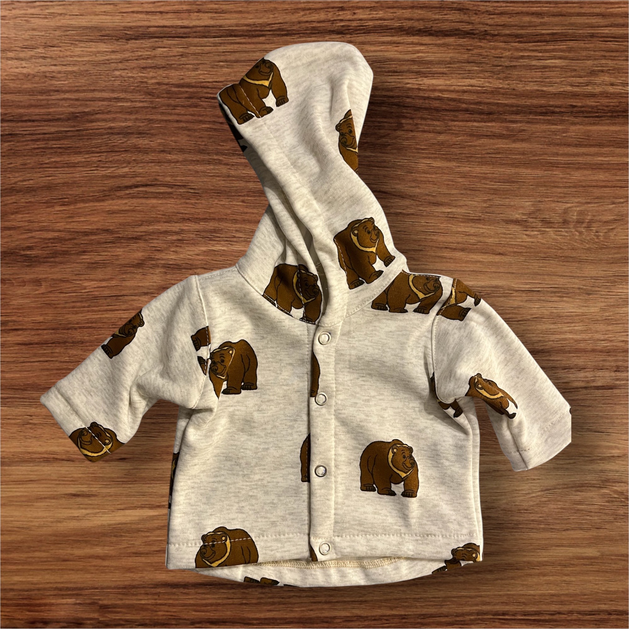 Babyjacke mit Kapuze in Gr. 50/56