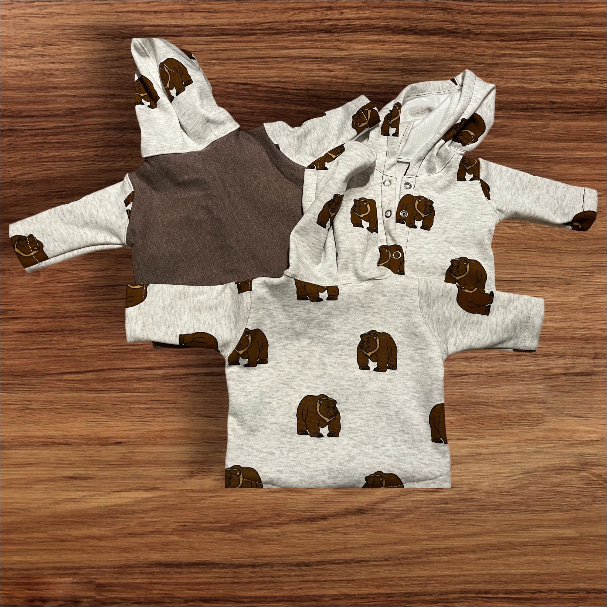 Babyjacke mit Kapuze in Gr. 50/56