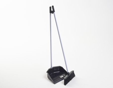 Economy Lobby Long Handles Dustpan & Brush Set