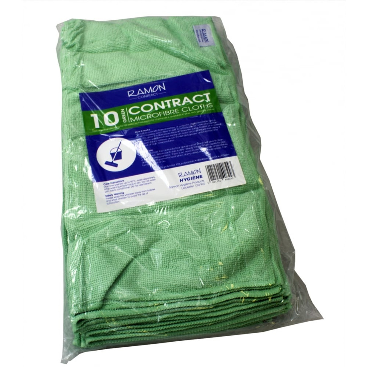 General Purpose Microfibre Cloths – Available in Blue, Red, Yellow & Green (Pack of 10)