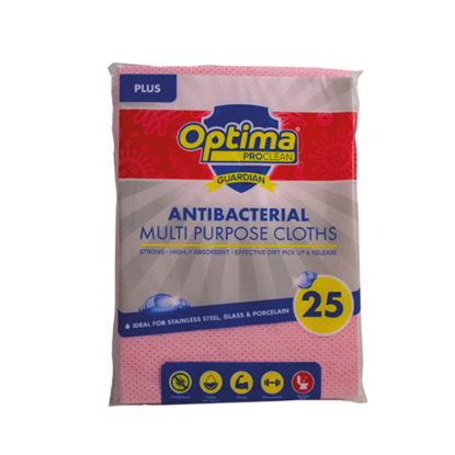 'Plus' Machine Washable Super Absorbent Cloths – 50 x 36cm – Available in Blue, Red, Yellow & Green (Pack of 25)
