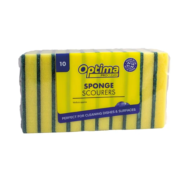 Optima Large Sponge Scourers (Pack of 10) - 827.10
