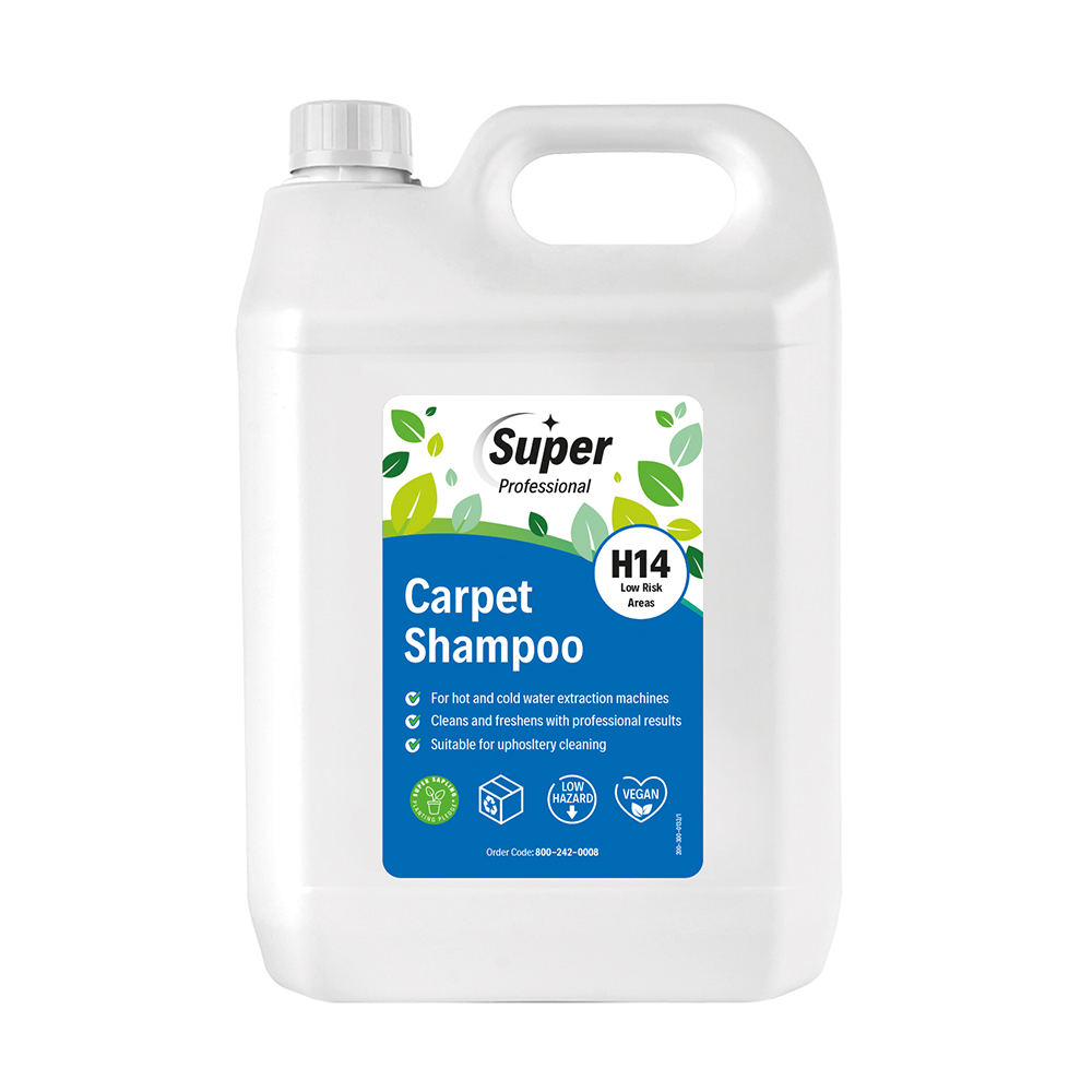 Low Foam Carpet Shampoo - For Extraction Machines 5L - H14