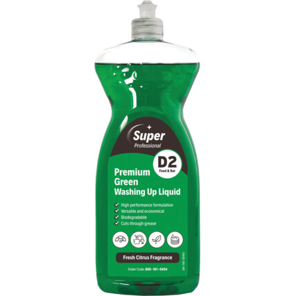 1L Premium Green Detergent (12 x 1L) - D2