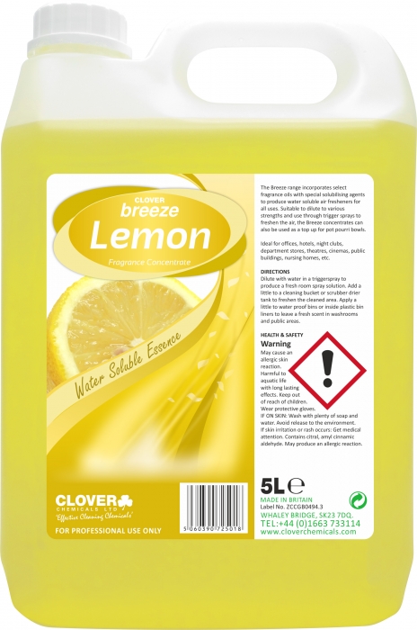 Clover Breeze Concentrate 300ml (Various Flagrances)