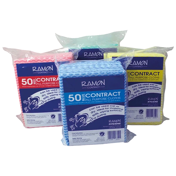 All-Purpose Cloths – 30 x 38cm – Available in Blue, Red, Yellow & Green
