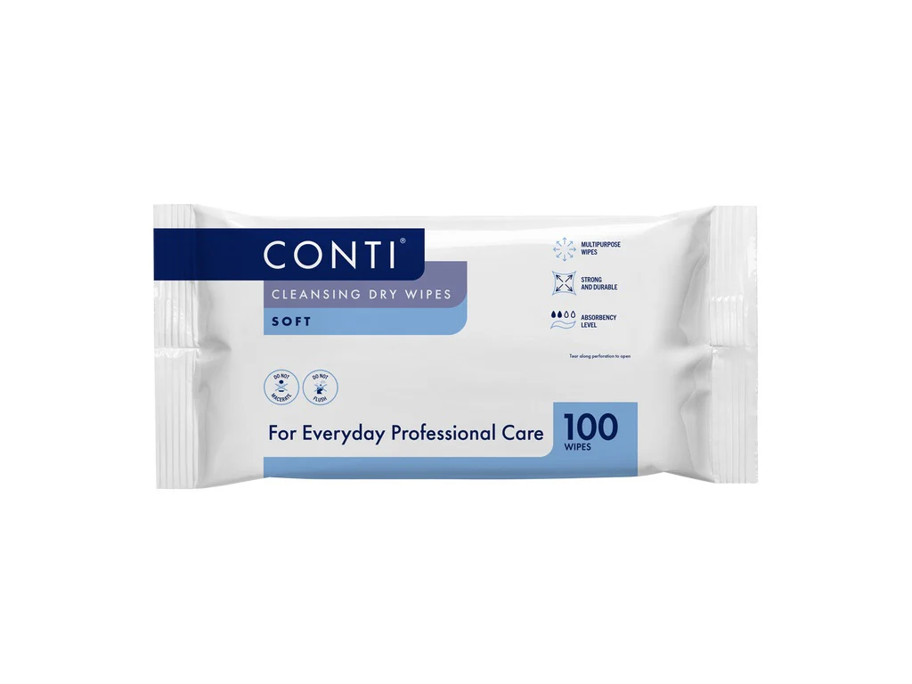 Conti Soft Dry Wipes - 100 Per Pack - CSW110