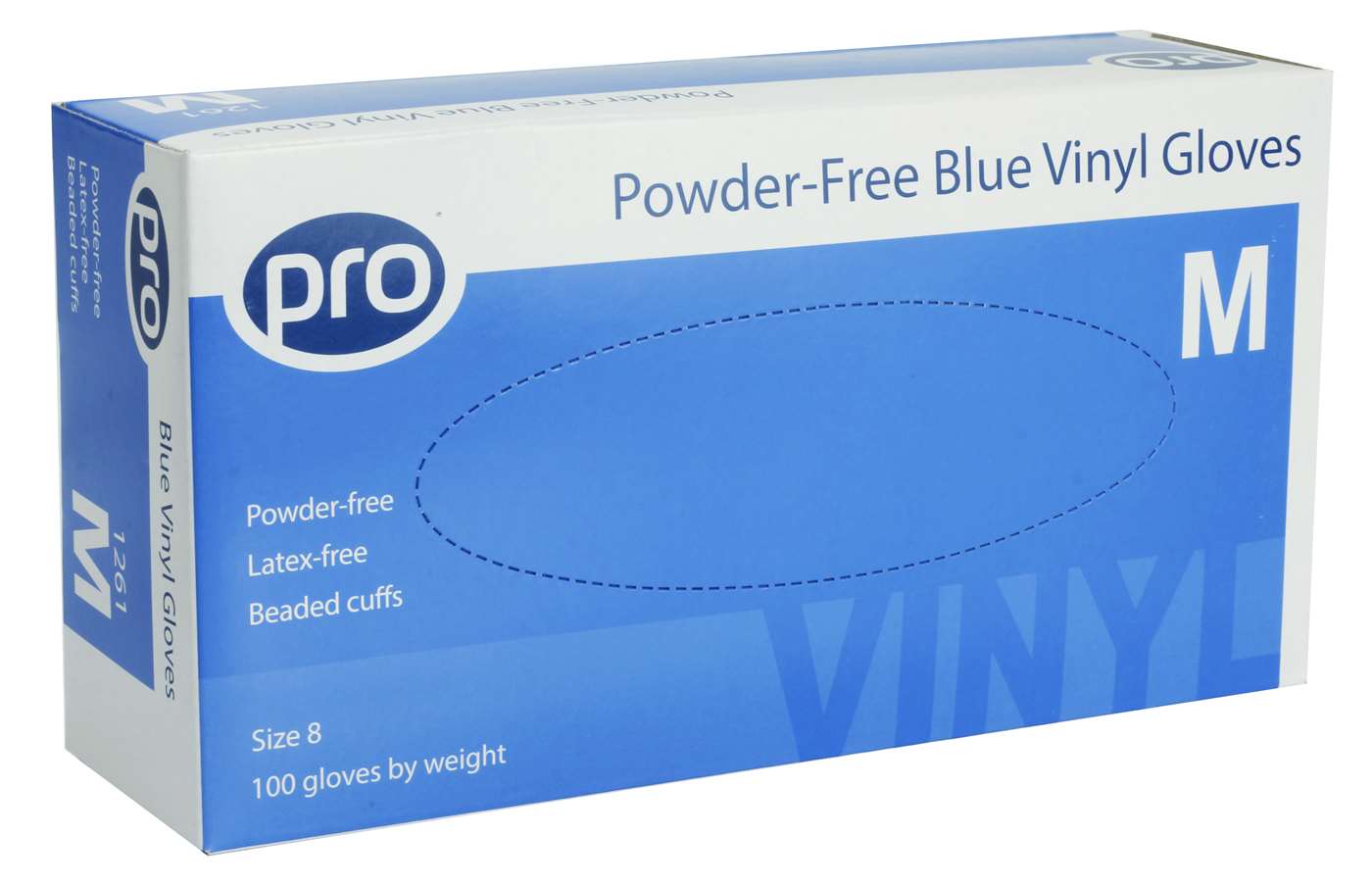 Blue Vinyl Powder Free Gloves