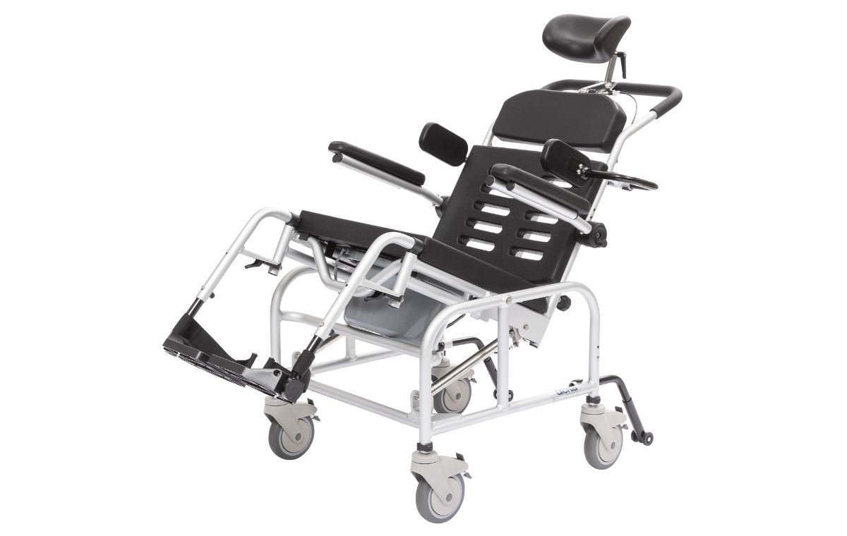 Alerta Aqua Tilt-In-Space Hi-Lo Shower Commode Chair - ALT-SC350