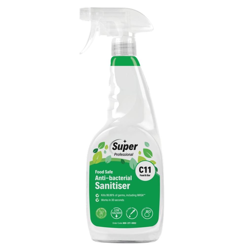 Food Safe Anti-Bacterial Sanitiser (750ml) - C11