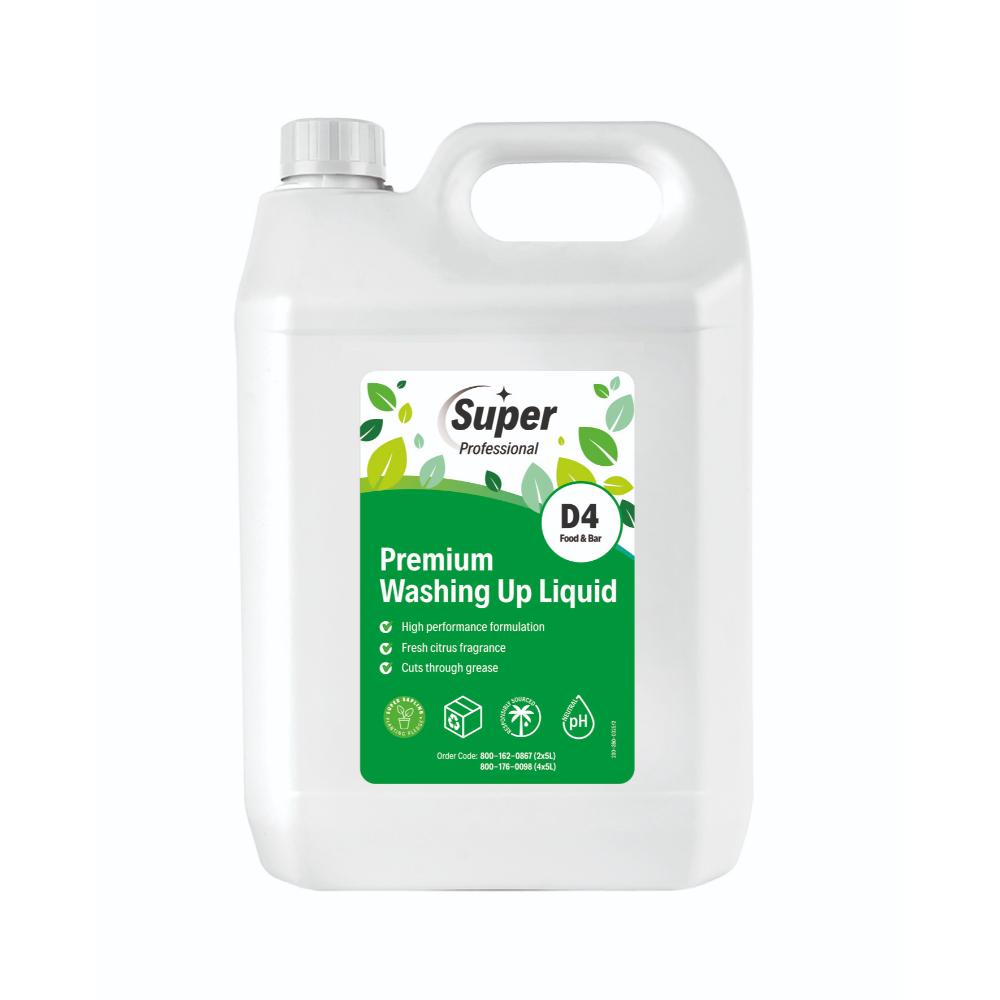 Premium Green Detergent Washing Up Liquid (5L) - D4