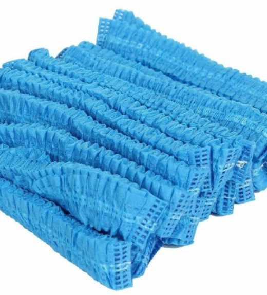 Disposable Breathable Mob Caps Hair Cover - Blue - MOB-B