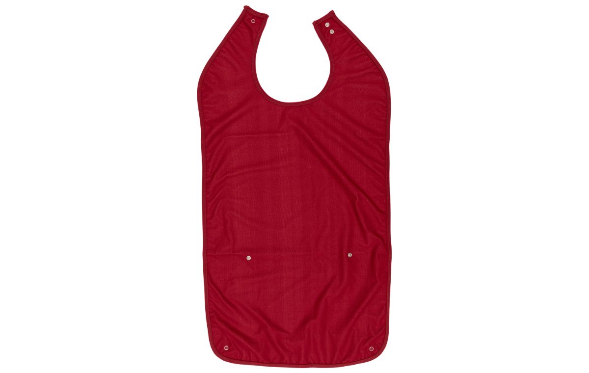 Alerta Adult Washable Bib, 90cm, Plain Wine - ALT-BIB-PW