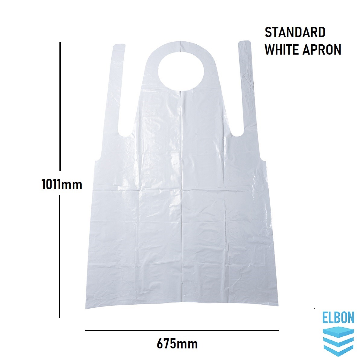 White Standard Aprons - Flat Packed - WFL-200