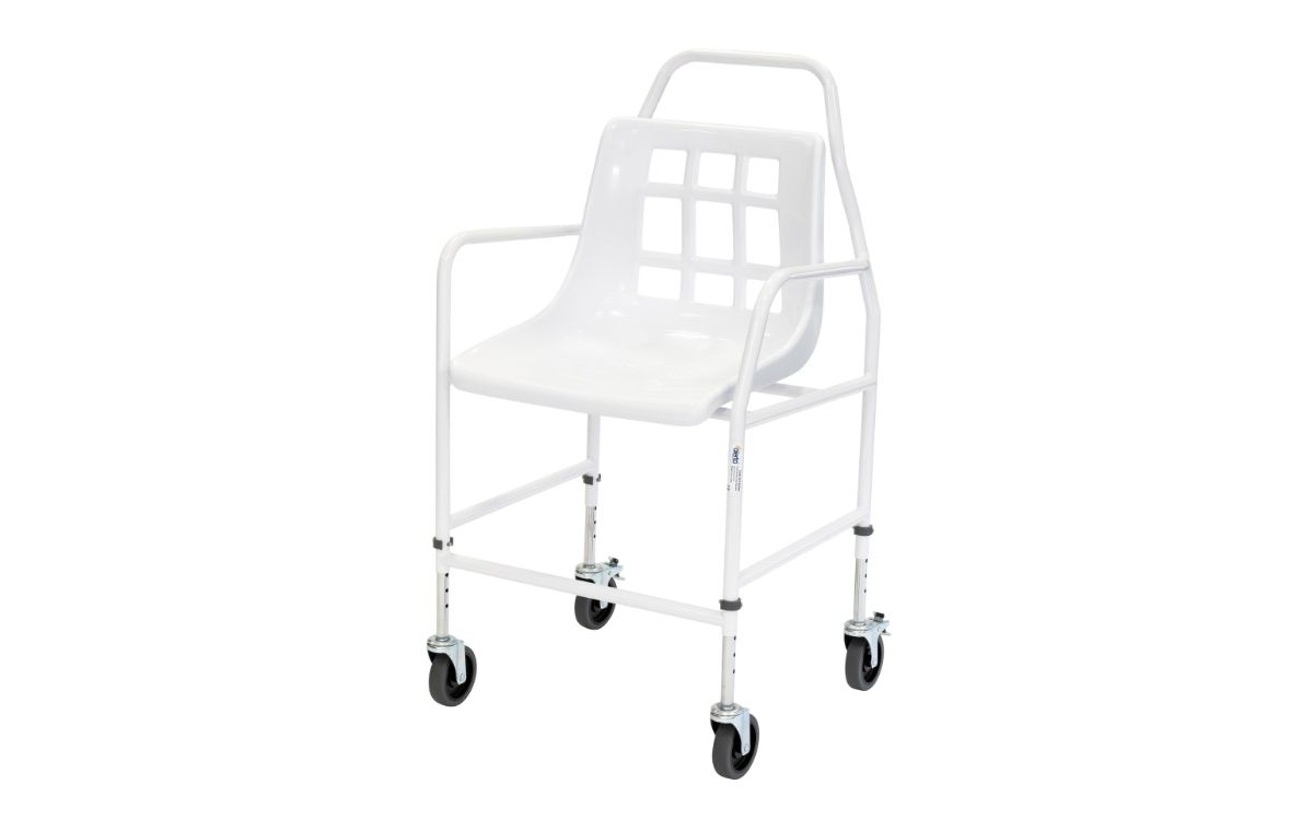 Alerta Mobile Shower Chair, Adjustable Height - ALT-BE004