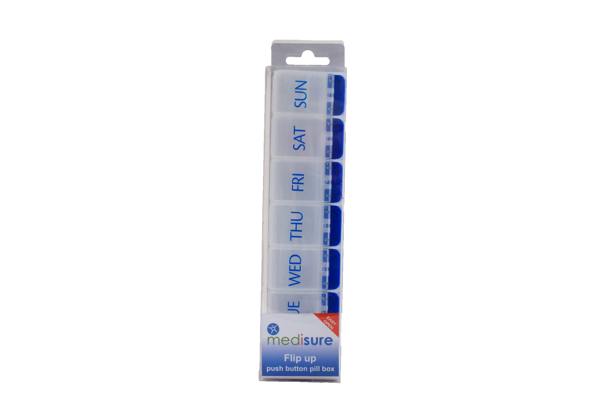 Flip Up Push Button Pill Box - MS21277