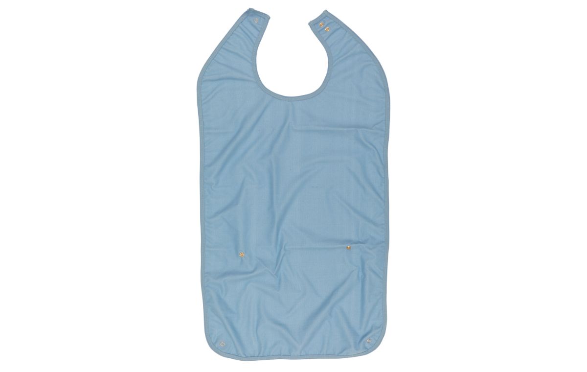 Alerta Adult Washable Bib, 90cm, Plain Blue - ALT-BIB-PB