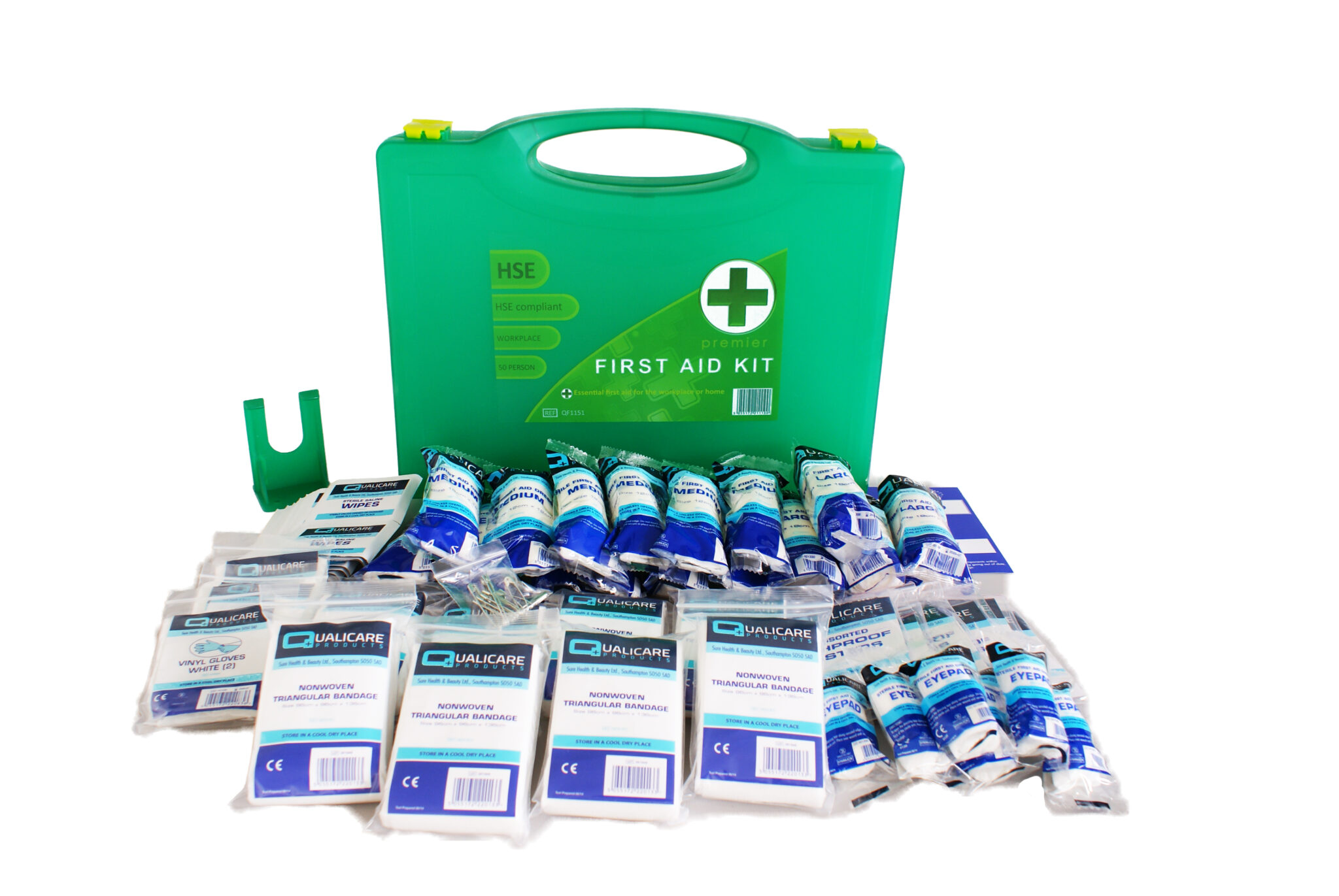 FIRST AID KIT HSE 1-50 PERSON WITH BANDAGES - QF1151