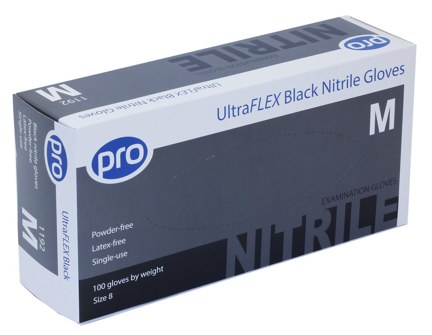 Black Nitrile UltraFlex Powder Free Gloves
