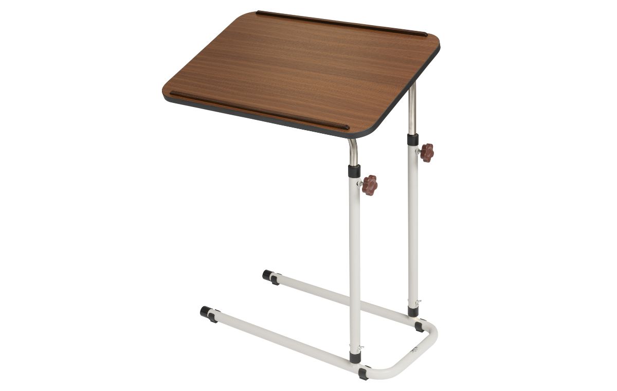 Alerta Walnut Overbed Table, No Castors - ALT-751W