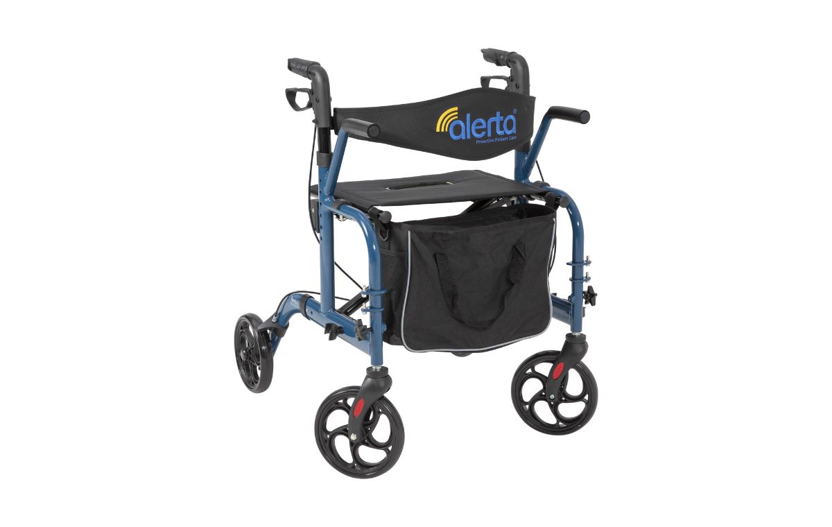 Alerta Aluminium Lightweight 2-in-1 Wheelchair Rollator - ALT-R008