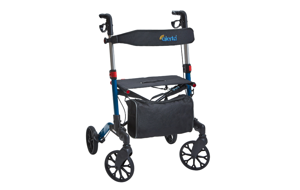 Alerta Four-Wheel Aluminium Dual-Folding Rollator - ALT-R006