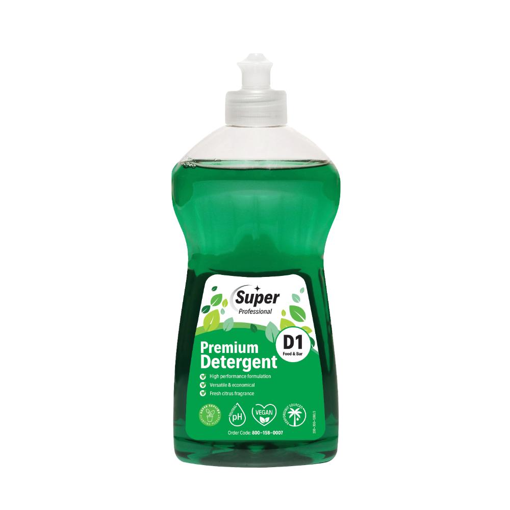 Premium Green Detergent Washing Up Liquid (500ml) - D1